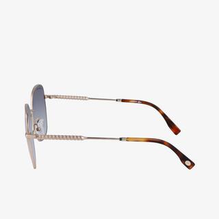 Lunettes de soleil Neoheritage ovales en métal Lunettes de soleil - Marron - Lacoste - Femme