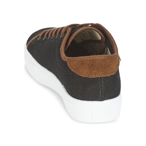 Victoria - BASKET LINO DETALLE MARRON - Noir / Marron