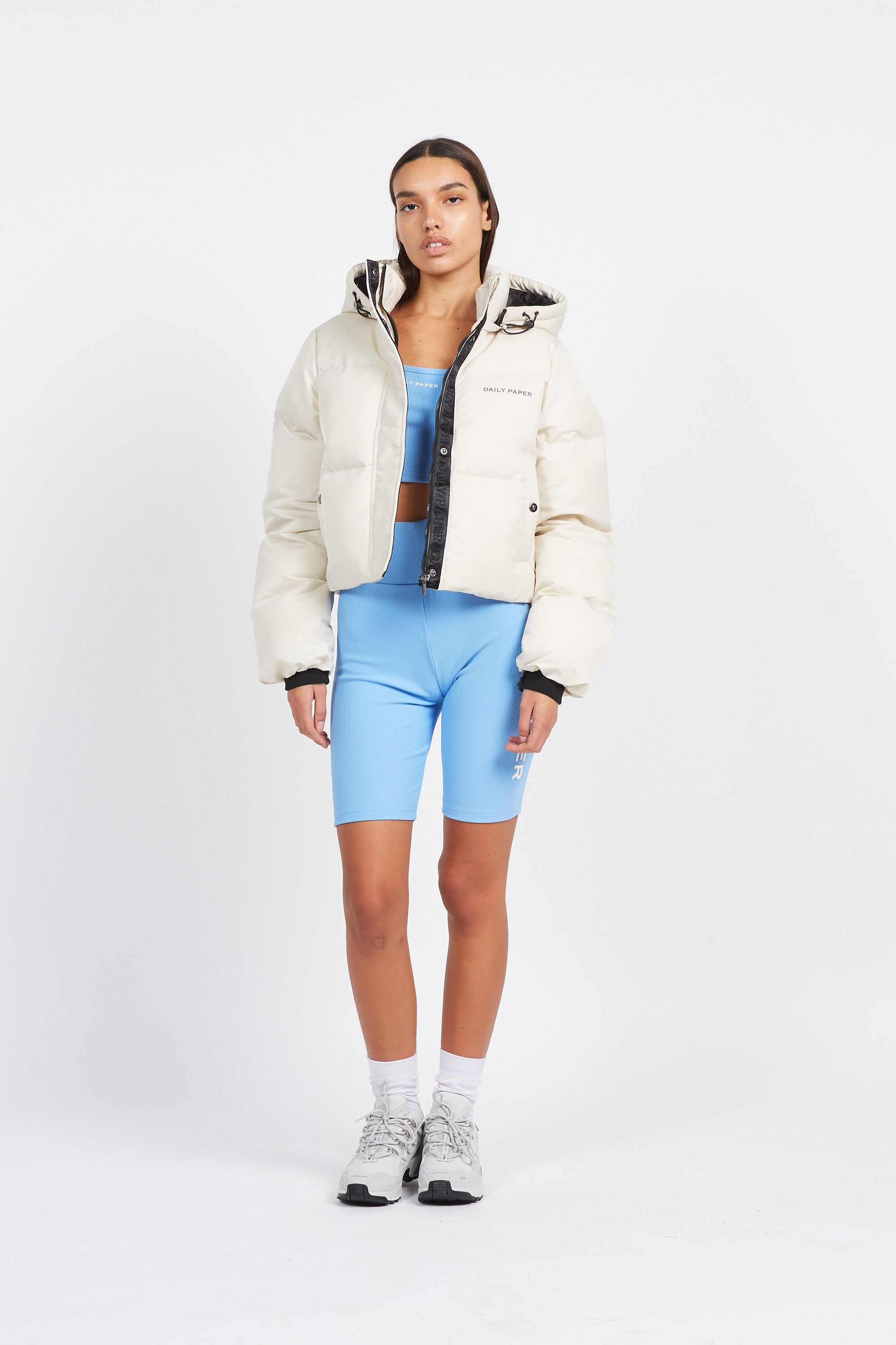 Daily Paper doudoune epuffa cropped Beige