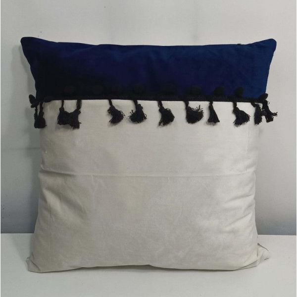 Bod Home Fronha de Almofada Decorativo 45x45cm 125g 100% Poliéster Azul creme