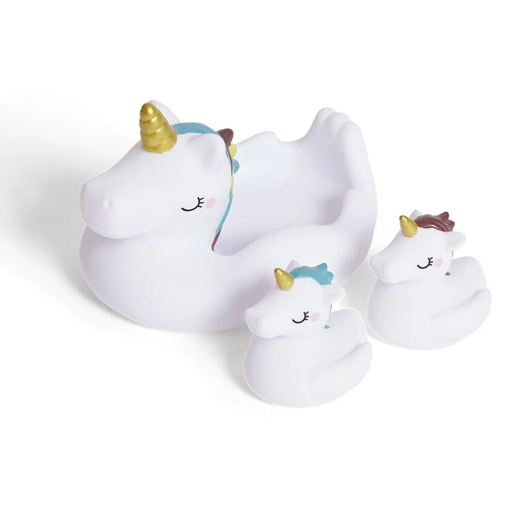 Jouet de bain licorne x3