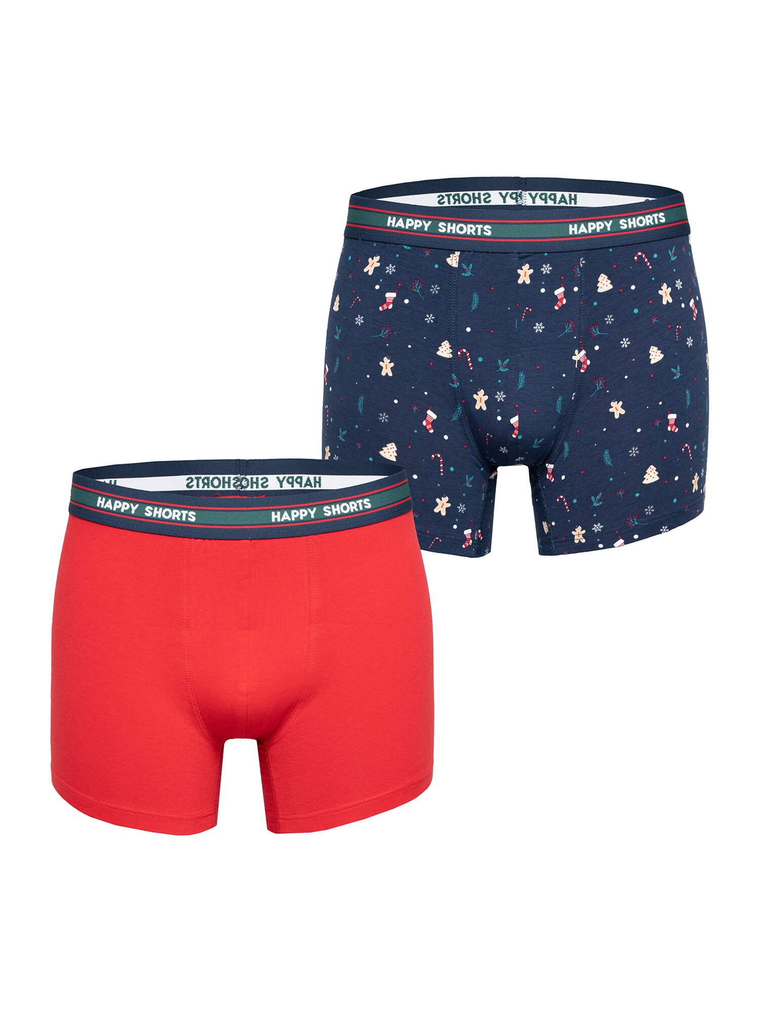 Happy Shorts Herren Retro Pants Christmas 2er Pack