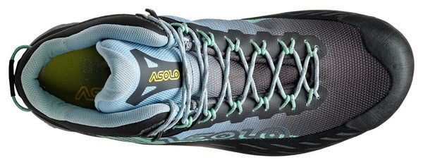 Chaussures d'approche Femme Asolo Eldo Mid Gv Vert/Bleu