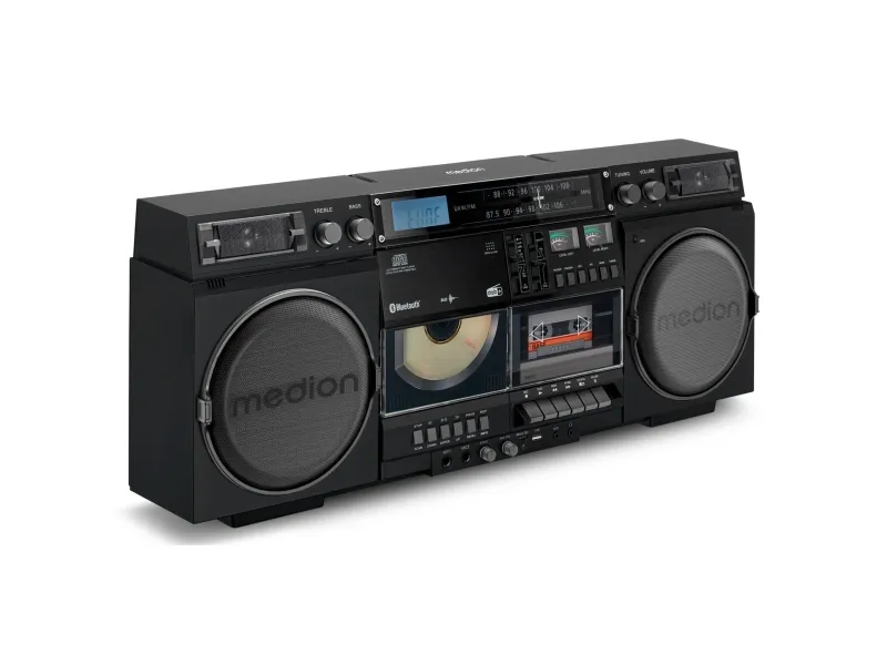 MEDION LIFE P66538, Sort, 20 W, 2-vejs, DAB , FM, PLL, LCD, 10 m