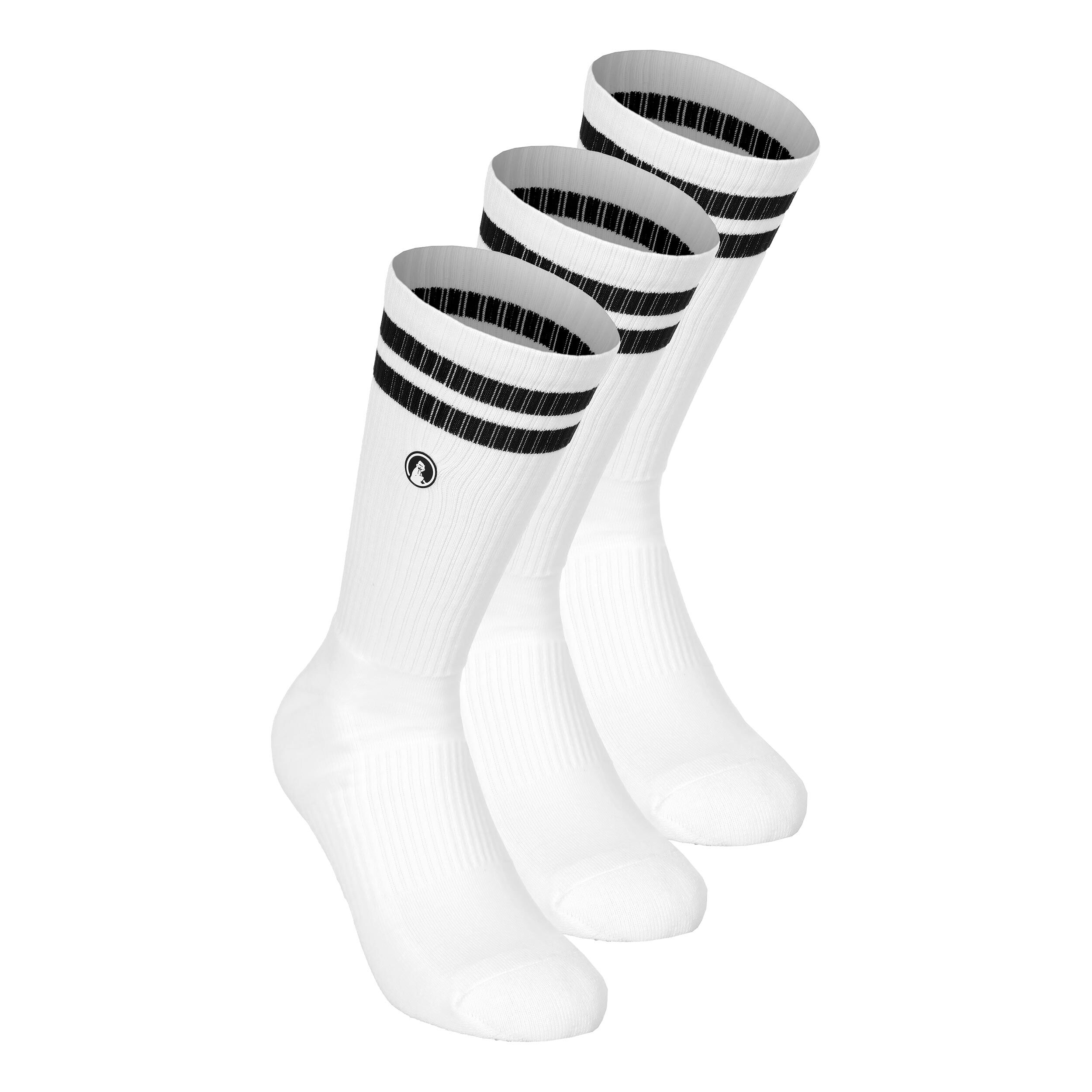 Quiet Please College Chaussettes De Tennis Pack De 3 - Blanc