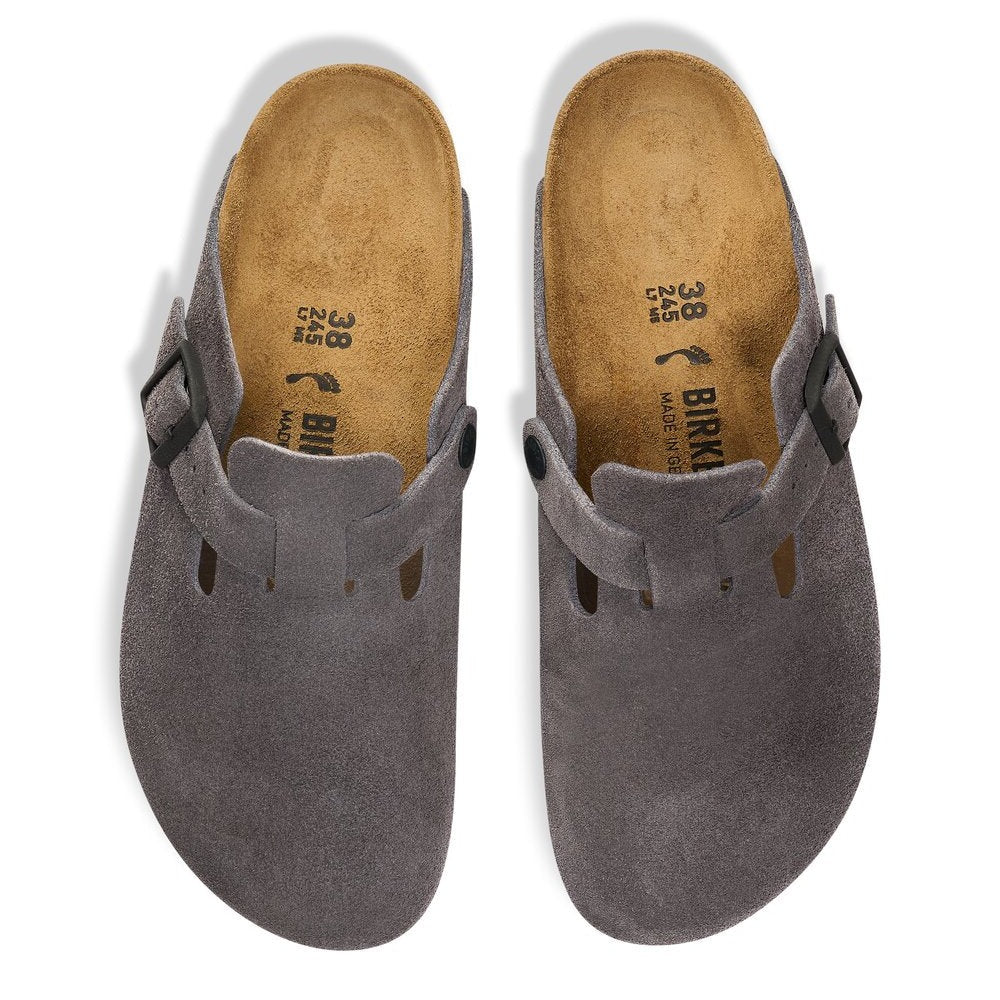 Birkenstock  Boston Clogs - Velvet Grey
