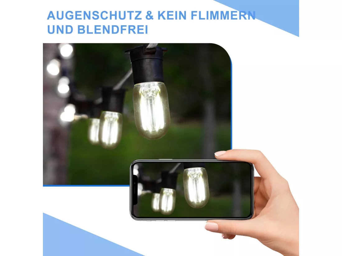 NETTLIFE Lot de 4 ampoules LED E14 blanc froid lampes vintage T22 2W rétro Edison 6000K économie d'énergie douille de lampe de réfrigérateur