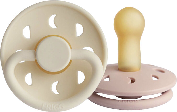 Frigg FRIGG Moon Phase runde sutter i latex 2-pak str. 2 - Blush/Cream Blush/cream