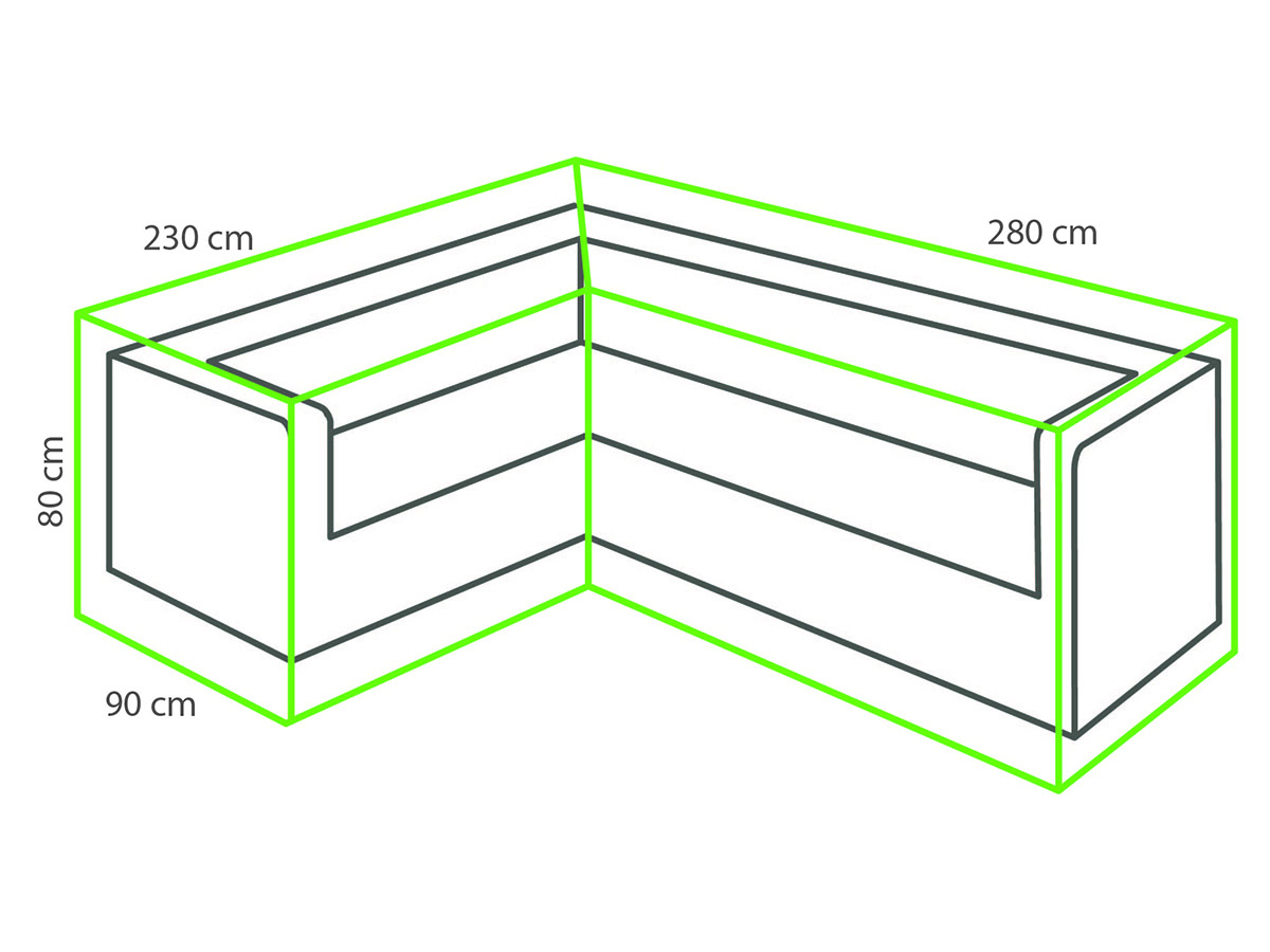 Winza Deluxe 280x230x80 L loungesethoes