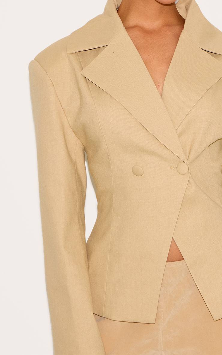 Latte Blazer Ajusté Petite
