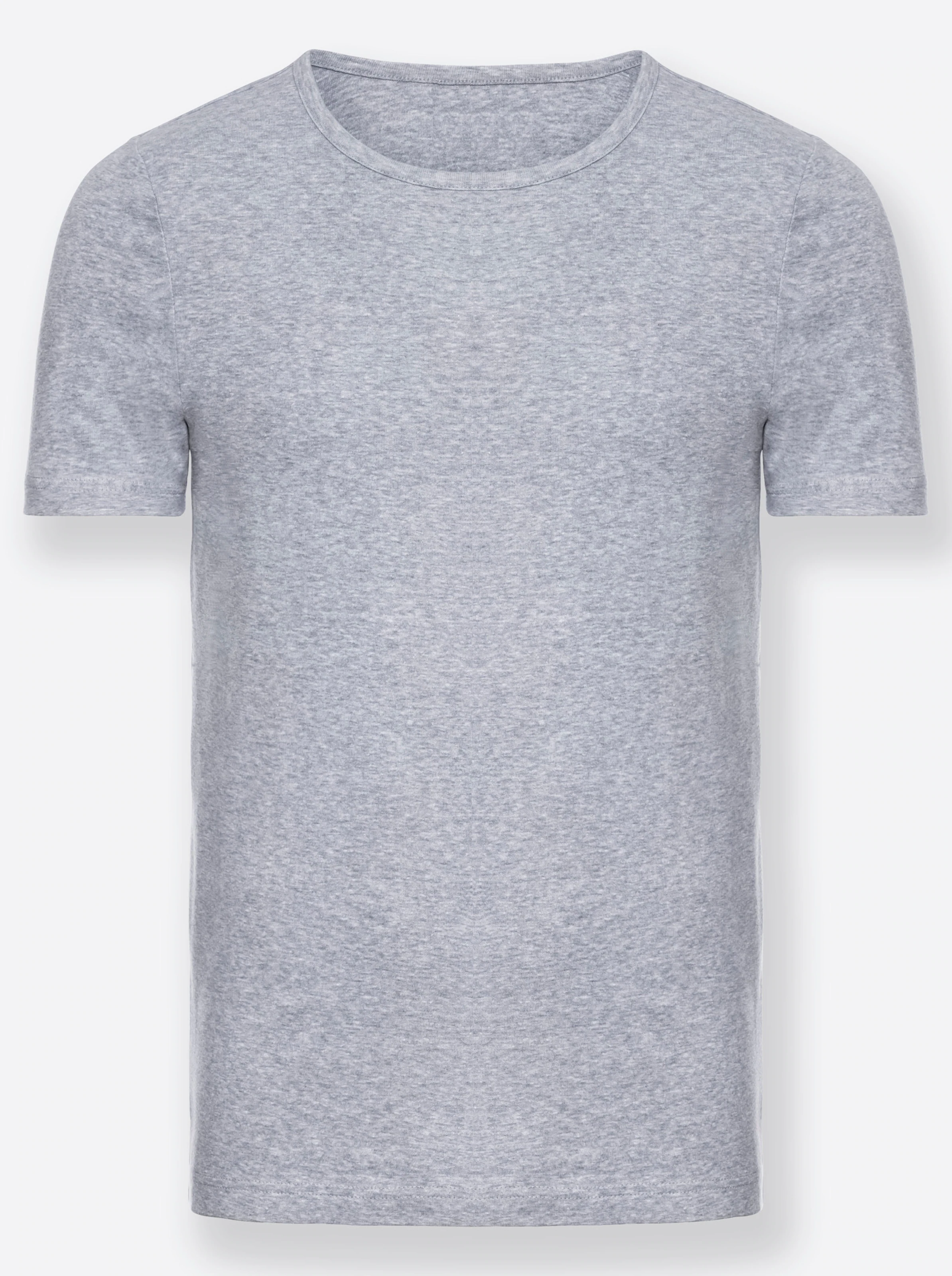 wäschepur men Shirt in grau-meliert
