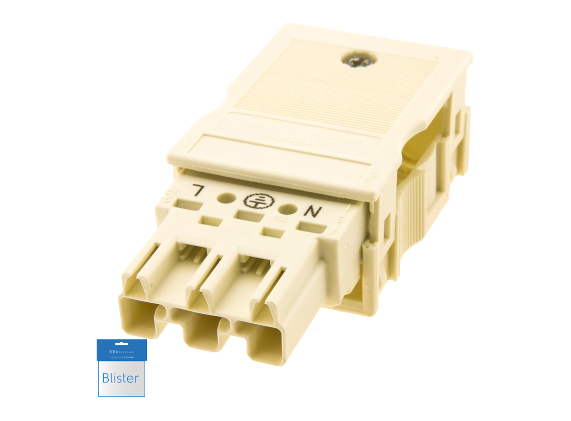BBA WAGO Winsta Midi connector male - white