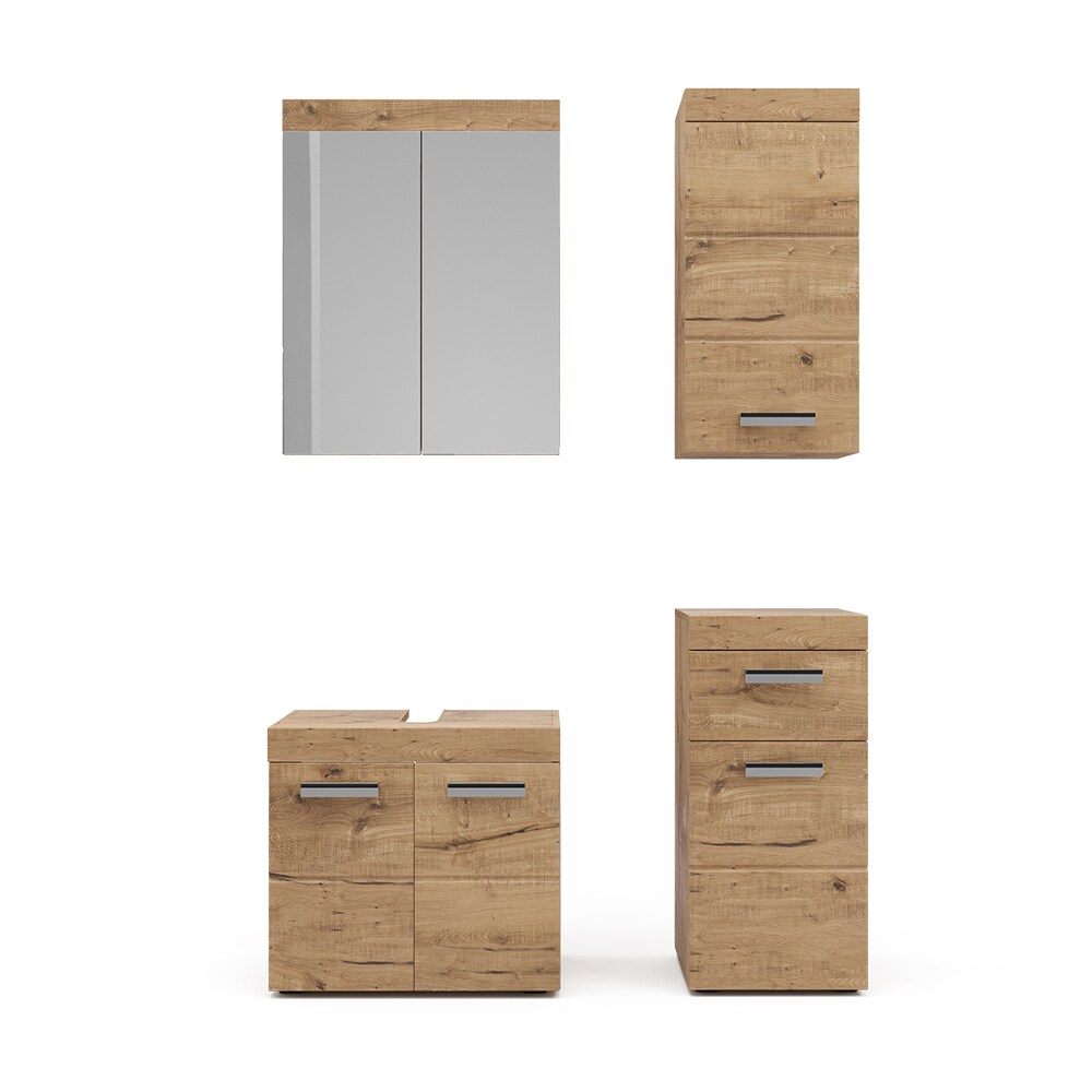 Vicco Badmöbel Set Badezimmermöbel Luna Spiegelschrank Unterschrank Hängeschrank