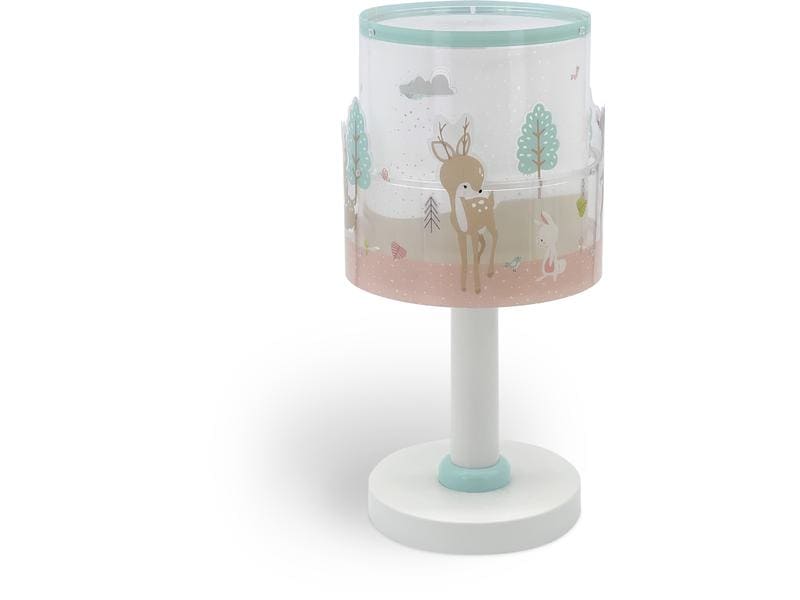 Dalber Tischlampe Loving Deer Tischleuchte mit Doppelschirm für Kinder