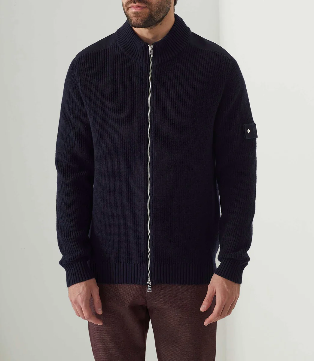 Gilet zippé marine 