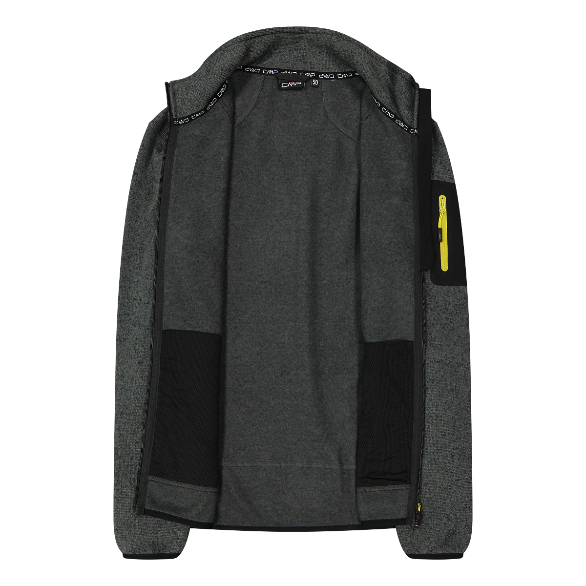 CMP Strickfleecejacke 1 Stk. tlg. ohne Kapuze Wärmend & atmungsaktiv & schnell trocknend