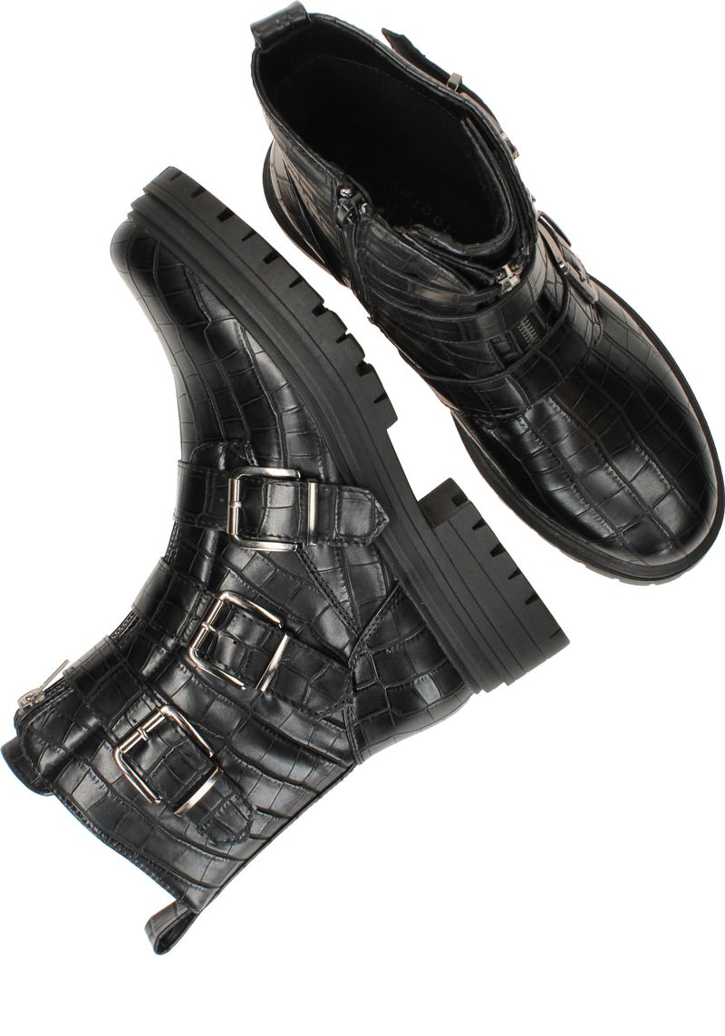 DSTRCT Bikerboots Zwart Dames