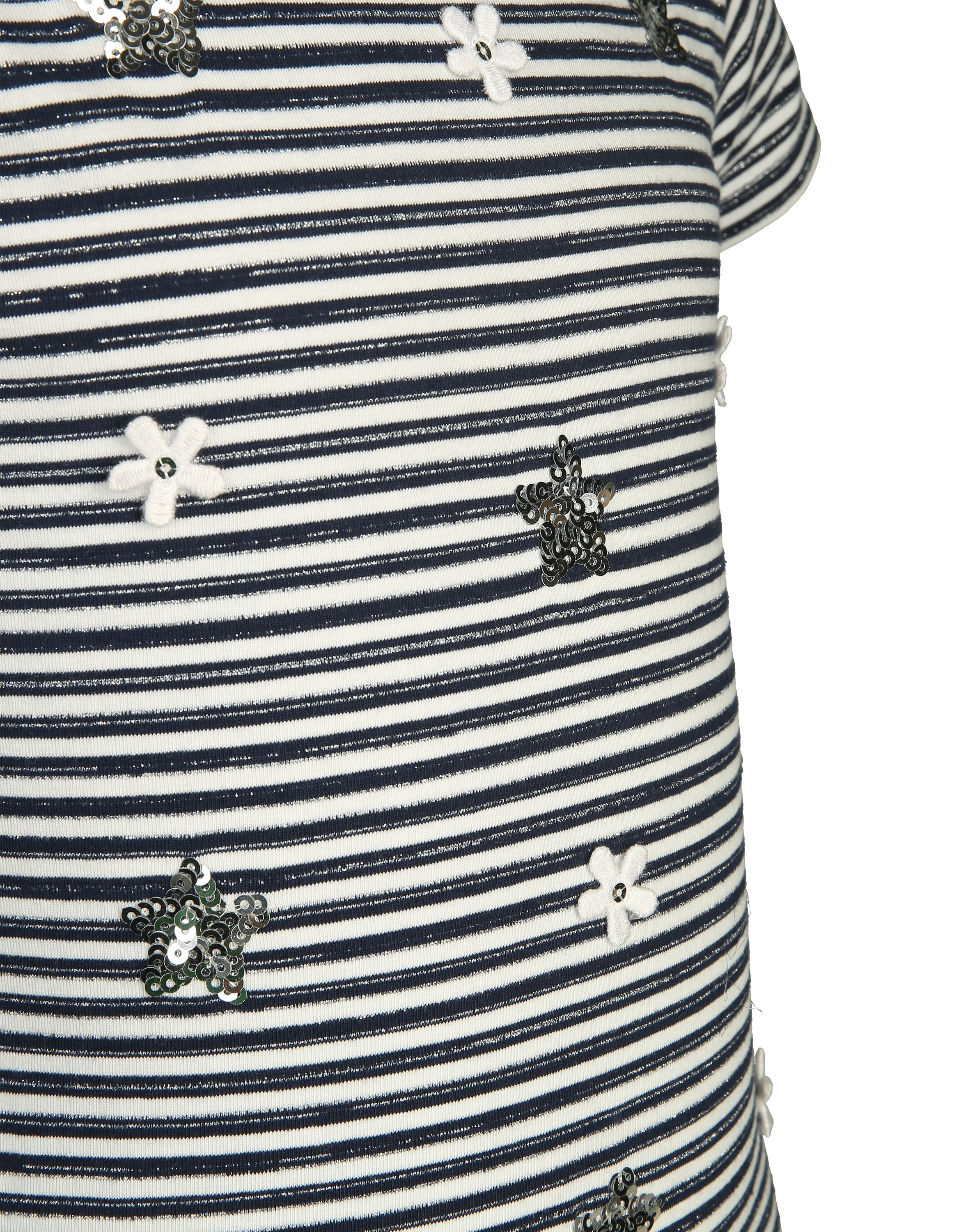 T-Shirt MARGERITE mit Pailletten in navy
