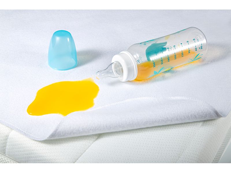MAKIAN Matratzenschutz Molton, 1-er Pack 70 x 100 cm, Weiss Wasserdichte Matratzenauflage
