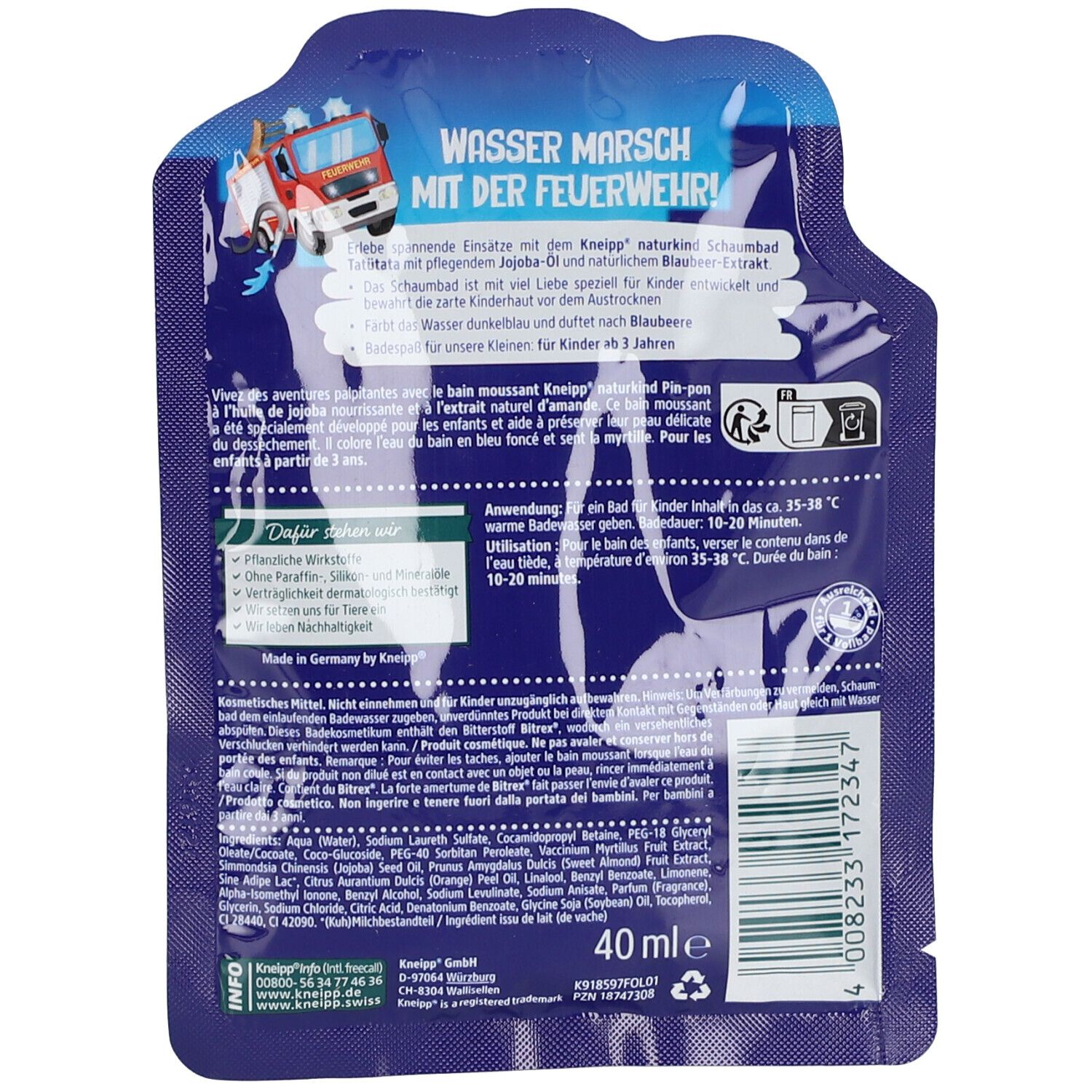 Kneipp® Naturkind Schaumbad Tatütata