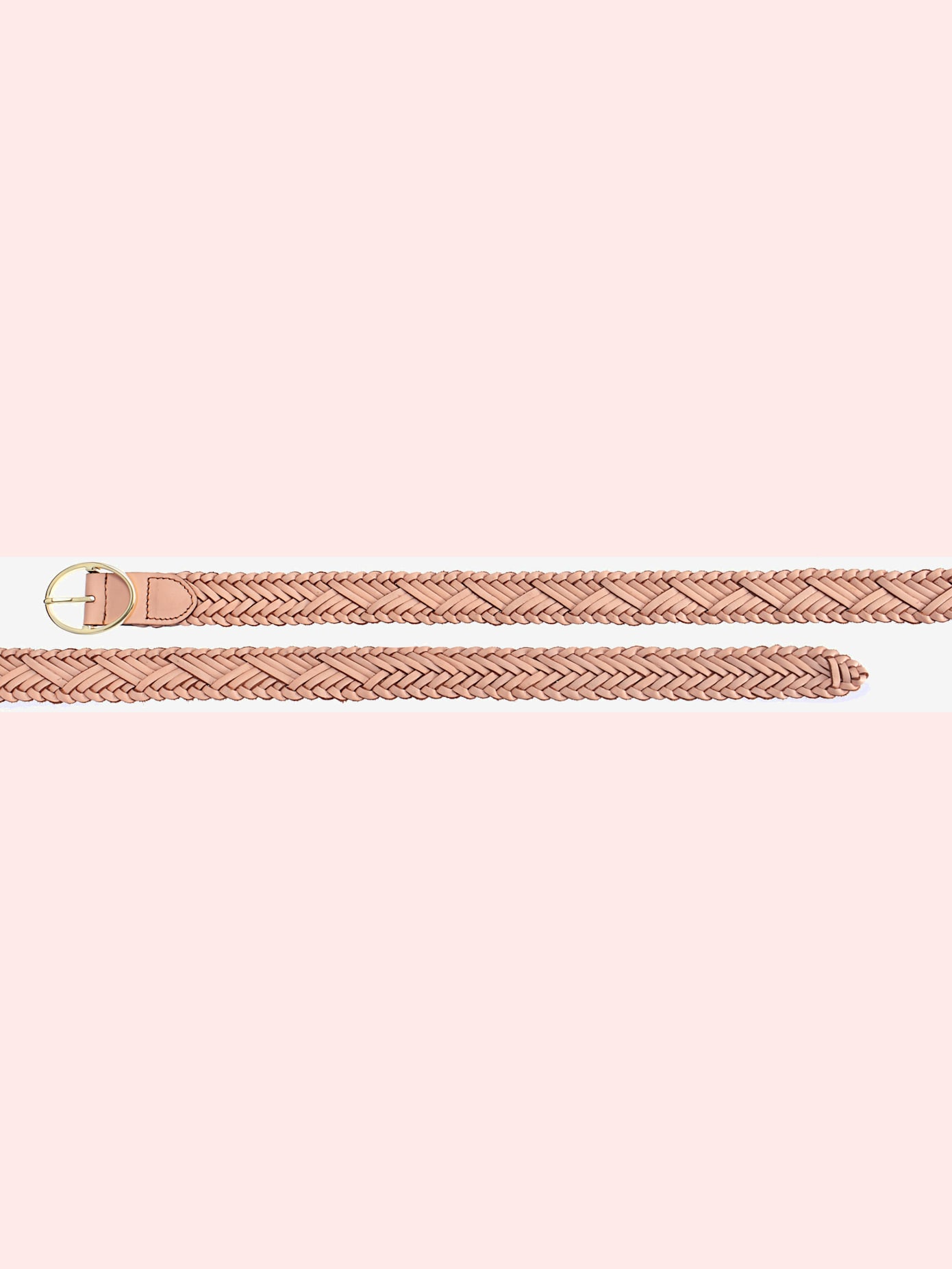 Ceinture en cuir forme personnalisée grâce à l'aspect tressé