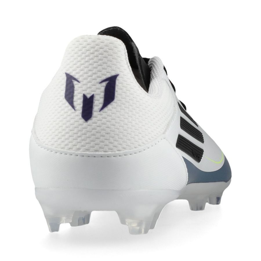 adidas F50 Messi League FG/AG Triunfo Estelar - Blanc/Noir/Violet Enfant