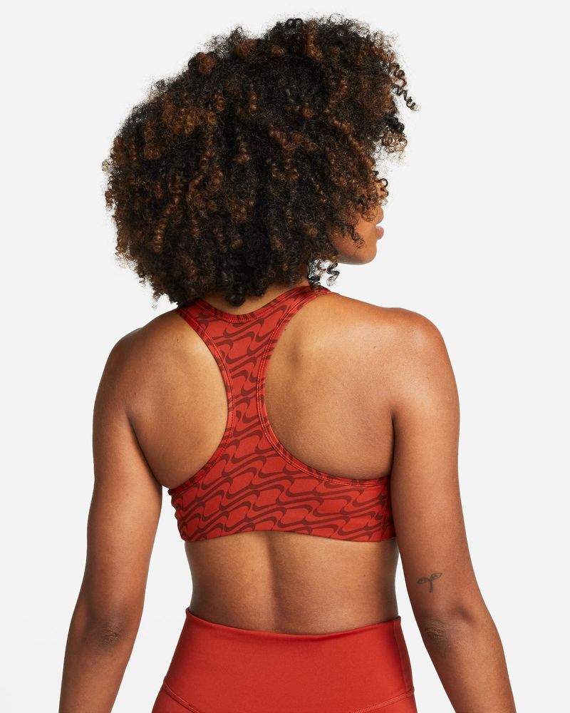 Brassière Nike Swoosh Rouge pour femme