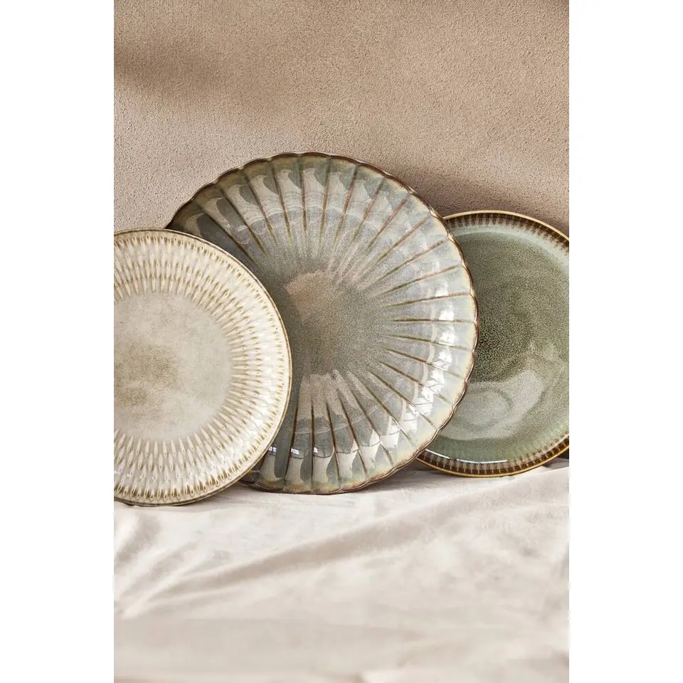 Ontbijtbord Bodhi - beige stoneware - Ø21,5 cm