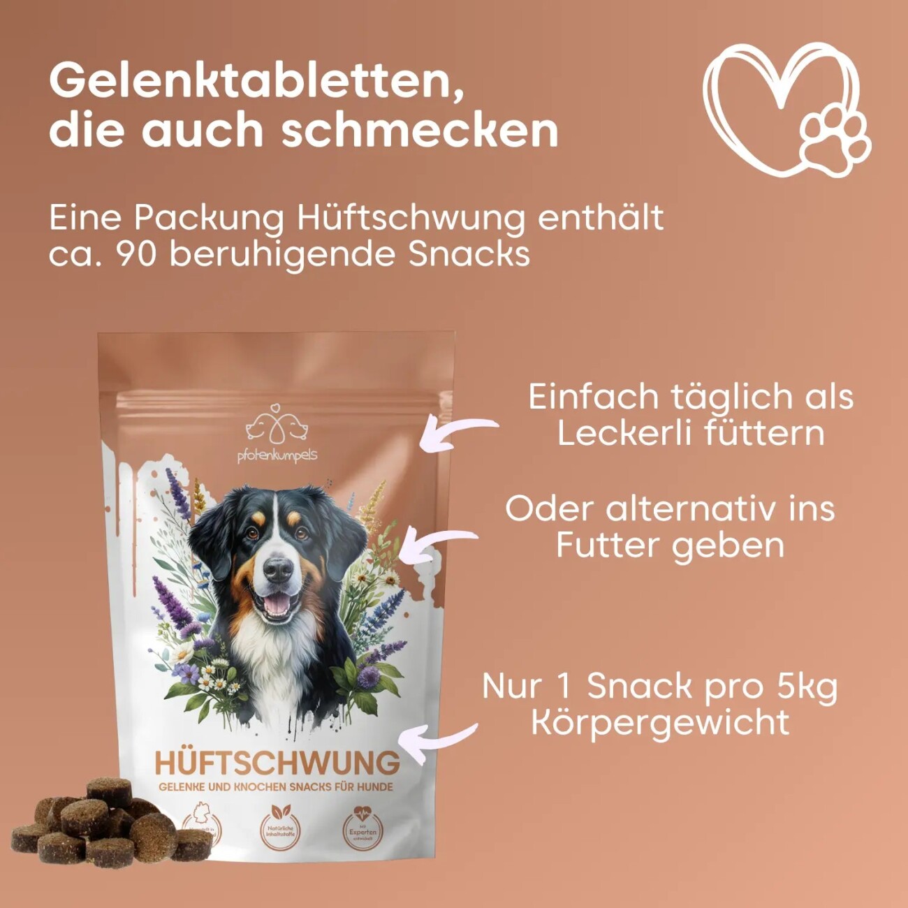 Pfotenkumpels Gelenktabletten / -snack Hüftschwung 200g