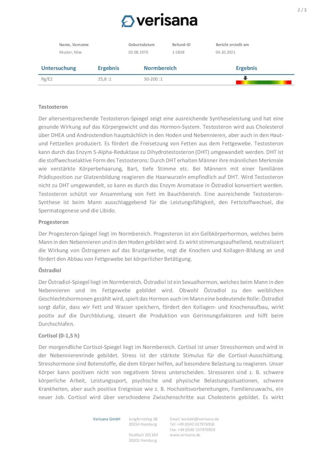 Verisana Gewichtsprobleme Hormontest