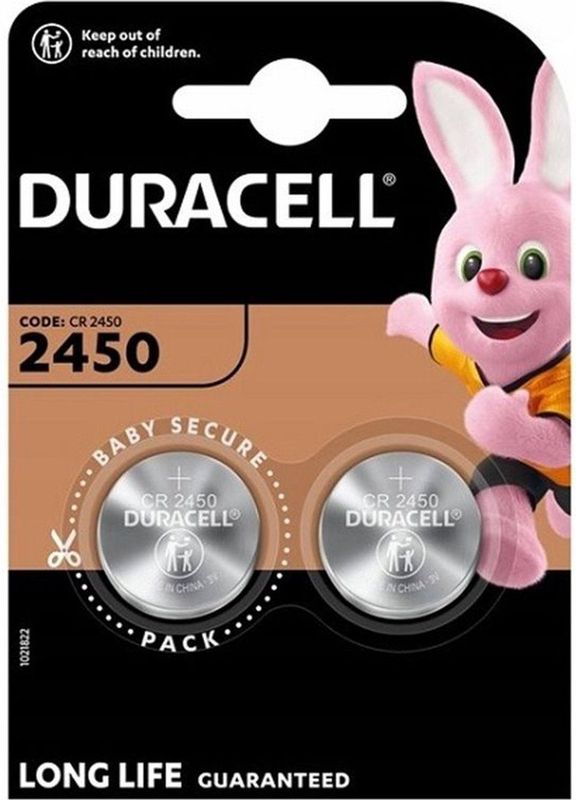 Duracell - CR 2450 - Knoopcelbatterij - 4 Stuks - Lithium