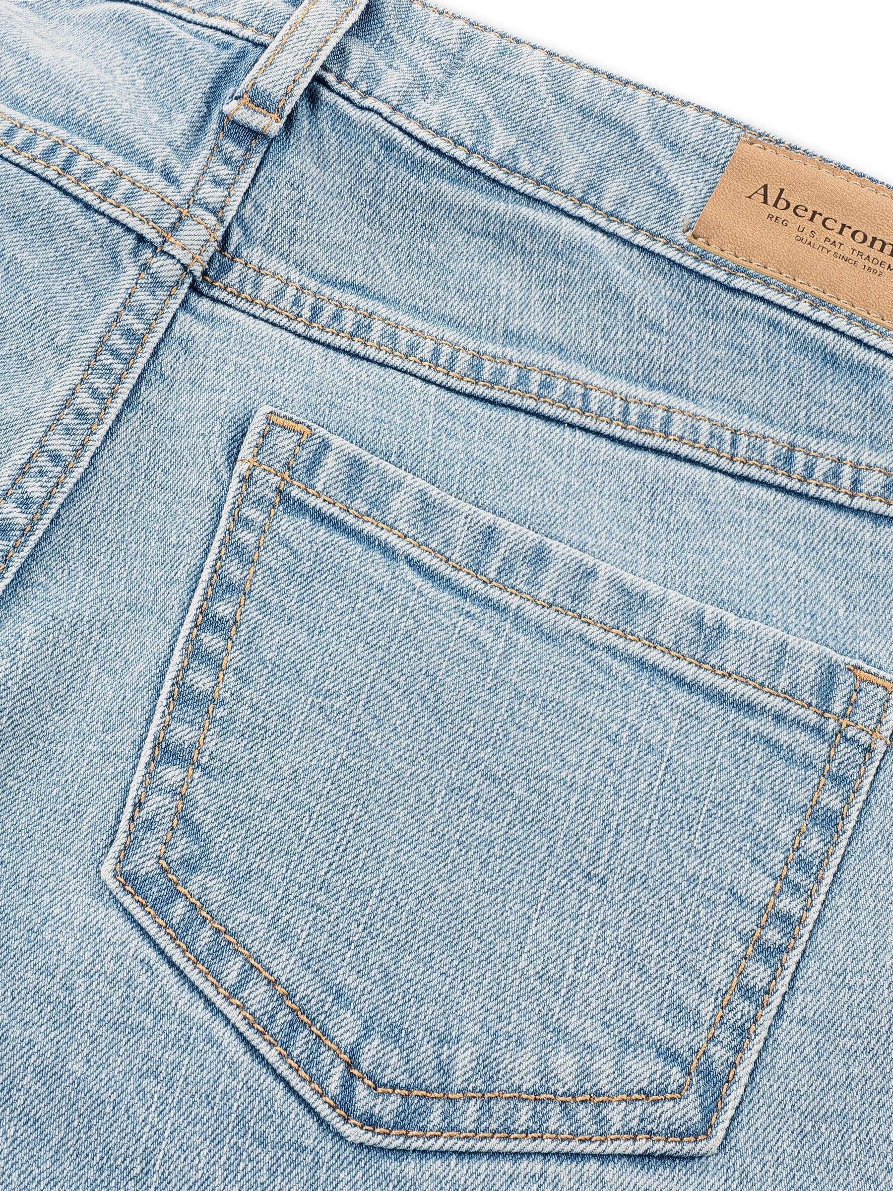 Blauw - Abercrombie & Fitch High Rise Wide Leg Jeans