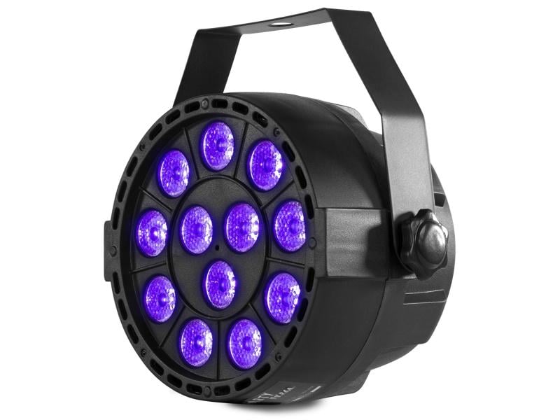 MAX Scheinwerfer PartyPar UV LED-Scheinwerfer 12x 1W UV