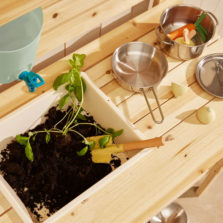 Kids Concept - Kid's Hub Topf- und Pfannenset, grau