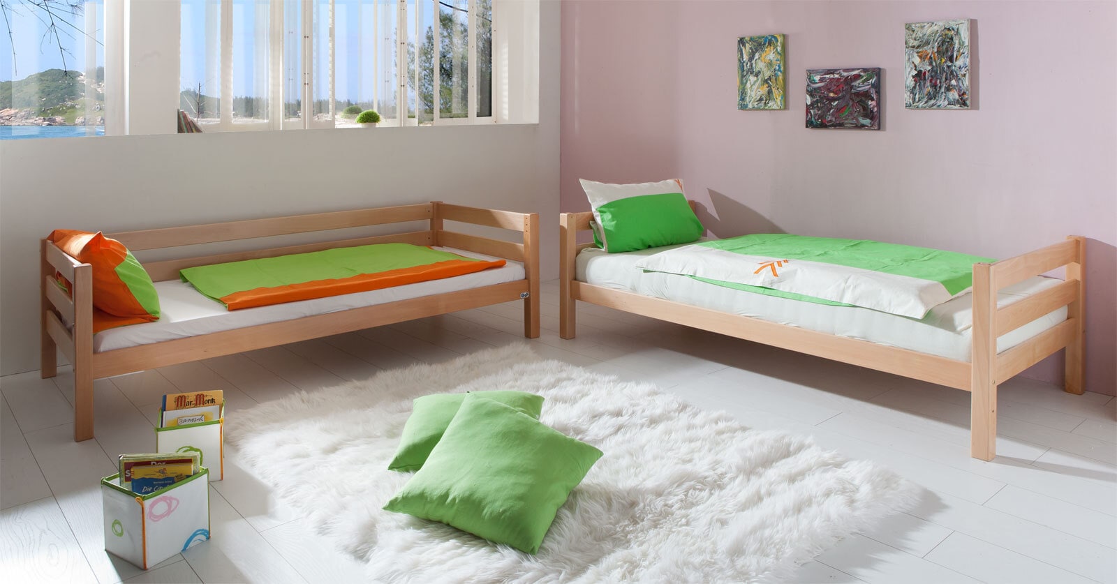 Etagenbett 90 x 200 cm braun