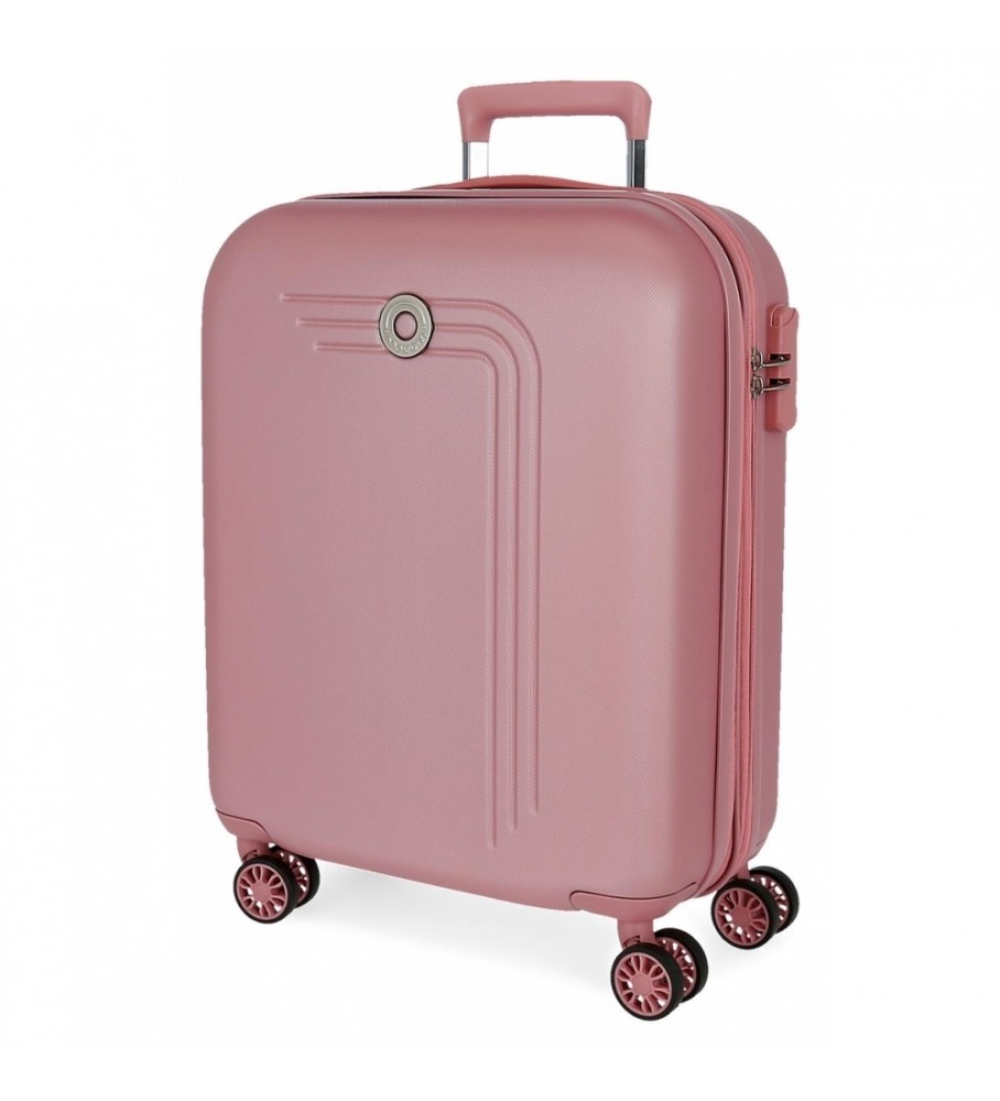 Mala de cabine expansível Movom Riga, rosa - 40x55x20cm -
