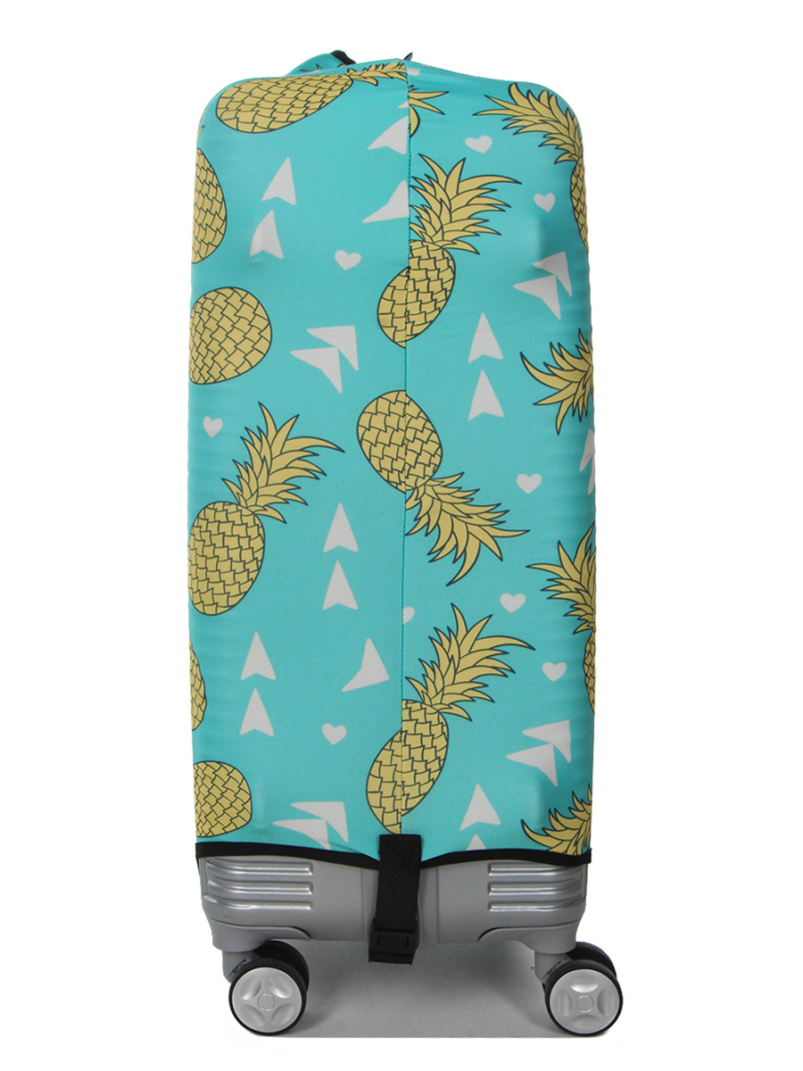 Housse de valise Periea Green with Yellow Pineapples M