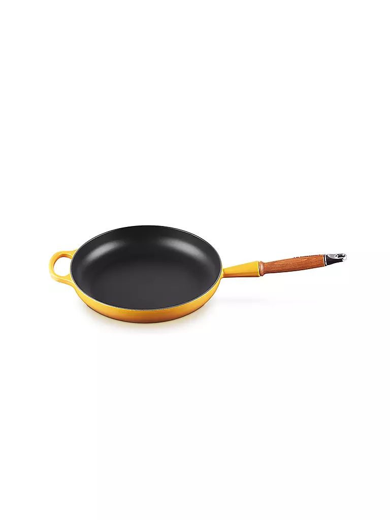 LE CREUSET Bratpfanne Signature aus Gusseisen 28cm gelb
