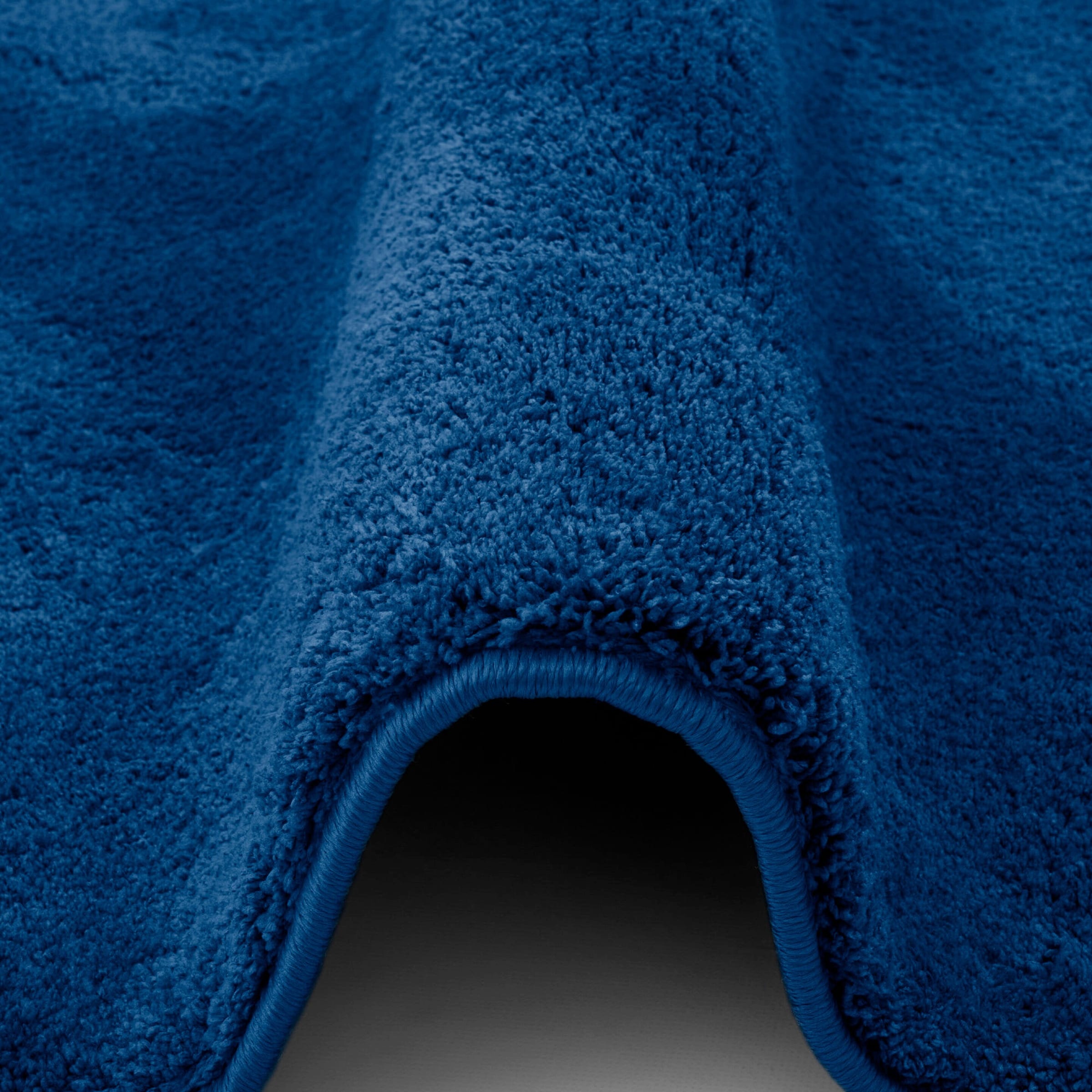 Pergamon Kinderteppich Super Soft Hochflor Silky Kids Dunkelblau