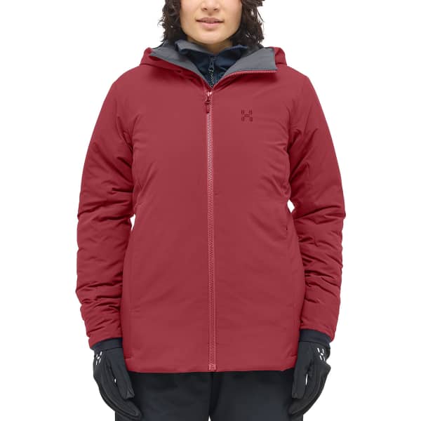 Doudoune randonnée HAGLÖFS MIMIC ALERT HOOD W CARMINE RED