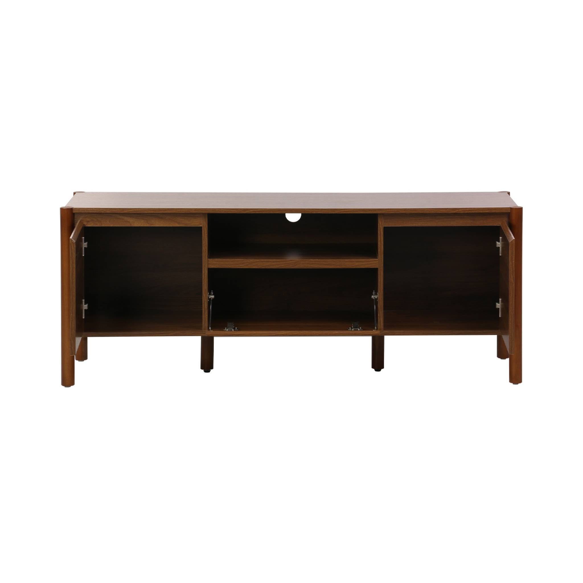sweeek - TV-meubel houteffect 2 deuren 1 lade 140cm
