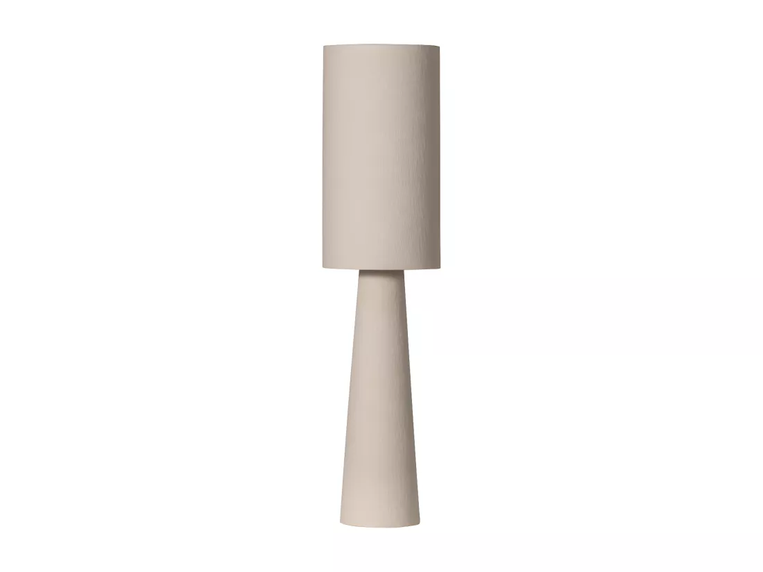 Loft - Lampadaire en tissu bouclette H90cm - Beige