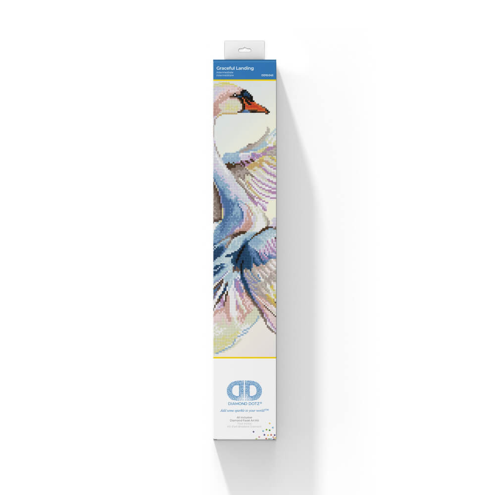 DIAMOND DOTZ® Original Diamond Painting ''Graceful Landing'' 51 x 51 cm 15.043 Diamant Mosaiksteine Kreativset für Erwac