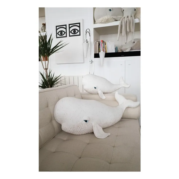 Bigstuffed Peluche géante beluga Albino 55 cm | Blanc