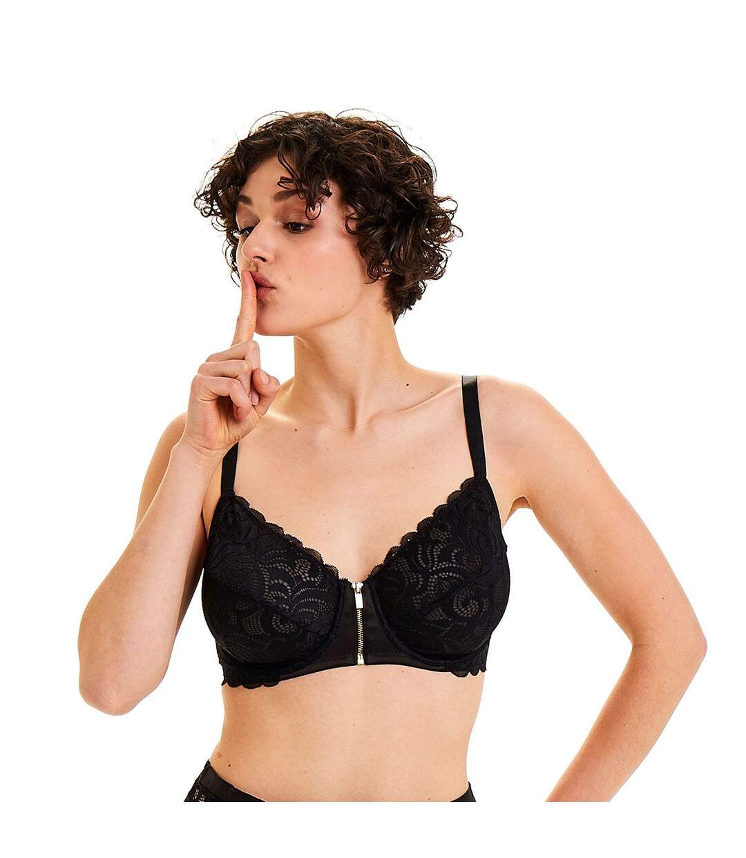 Soutien-gorge grand maintien noir Elixir