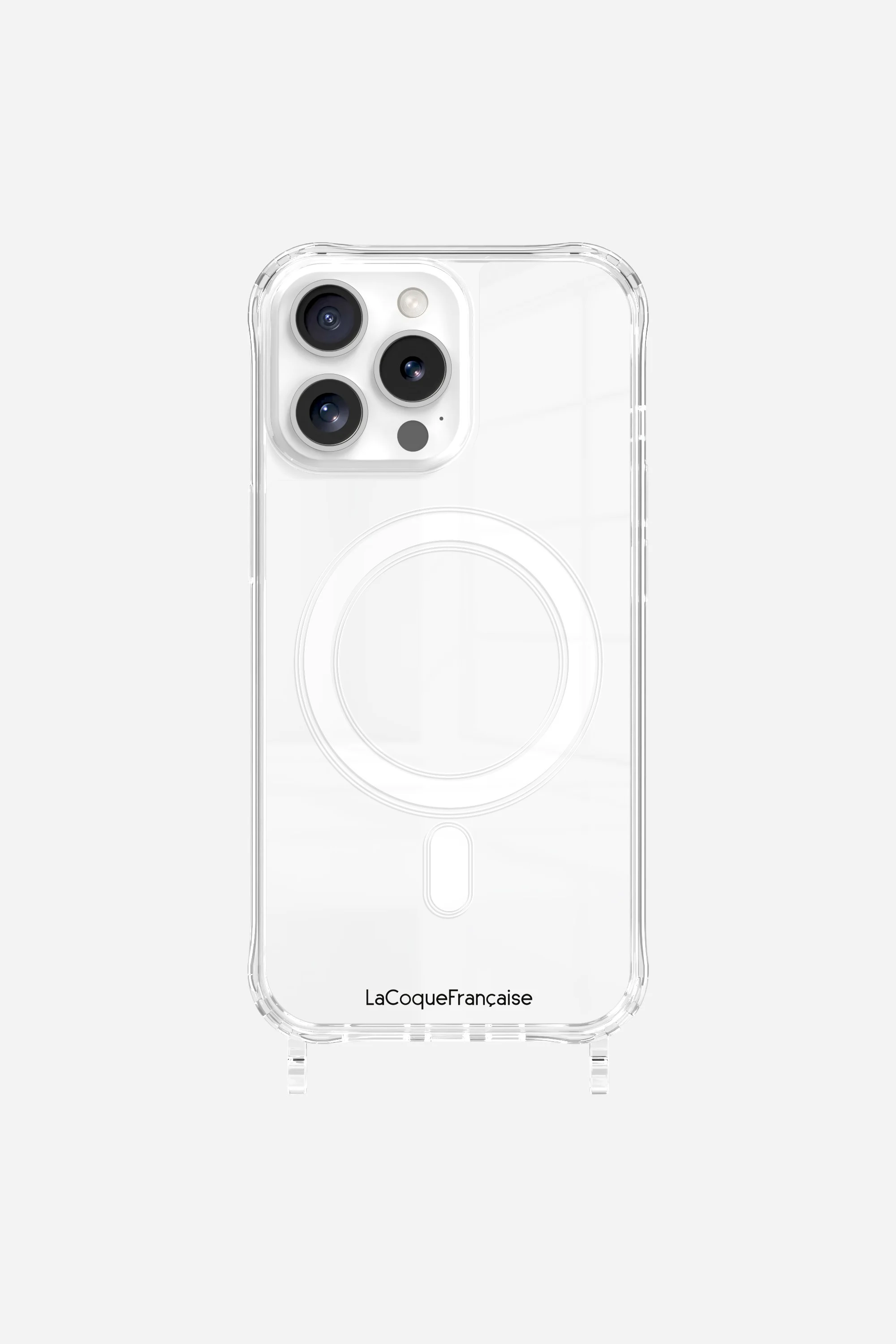 Coque de téléphone magsafe avec anneaux pour iphone 15 pro max | Argent