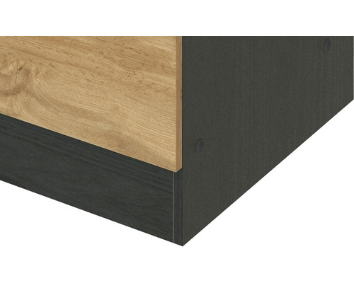 Held Furniture Onderkast met draaideur Sorrento BxDxH 100x60x86 cm Licht Eiken Mat Plat verpakt Omkeerbaar Scharnier (links of rechts te monteren)