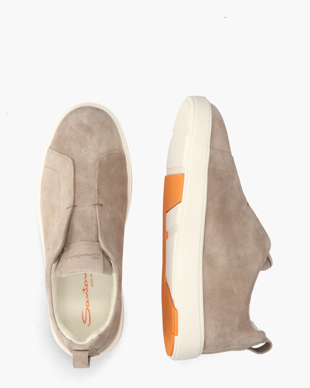 Santoni 21879 Taupe Herensneakers