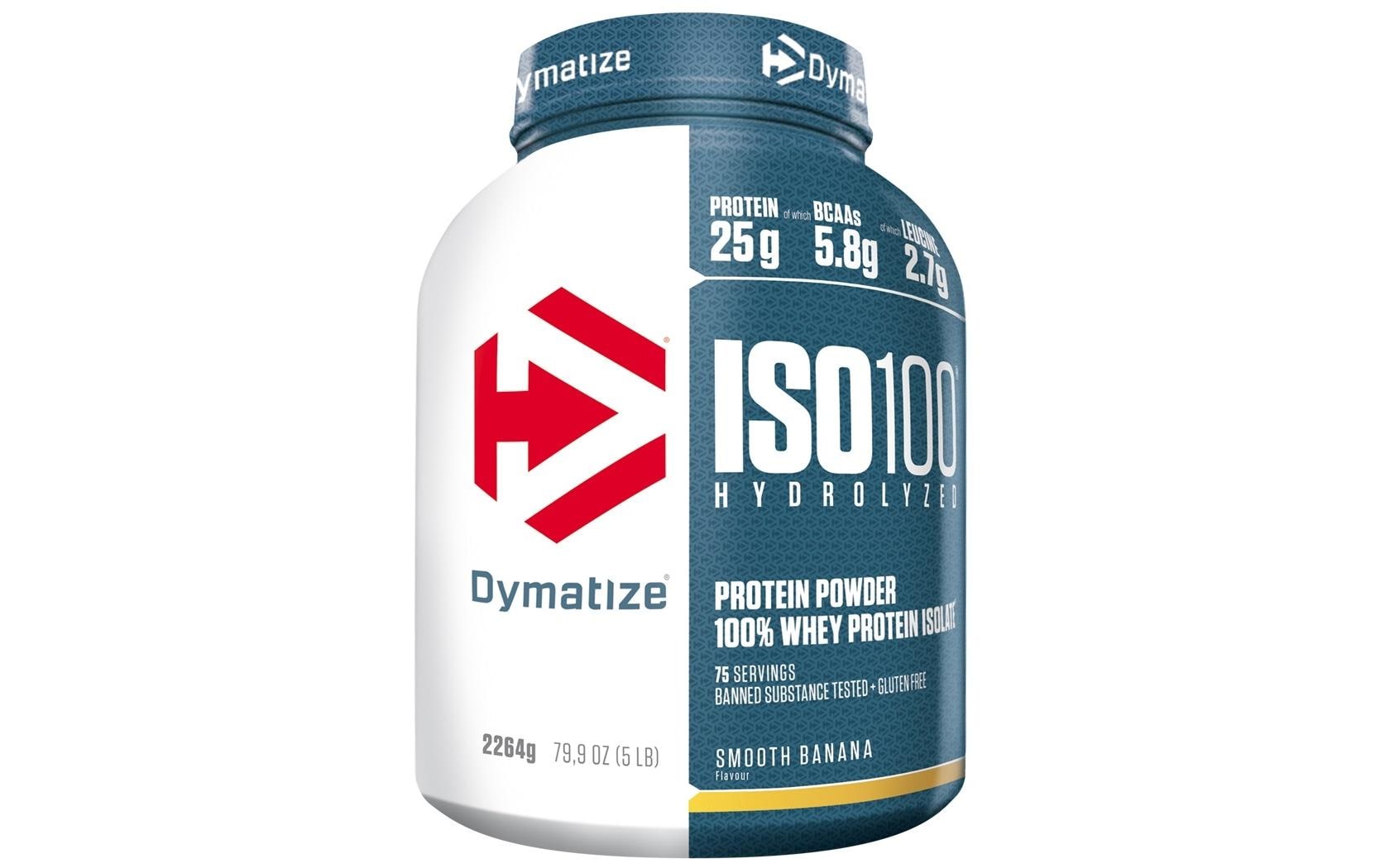 Pulver ISO 100 Hydrolyzed Banane 2264 g<br>Proteinpulver, Smooth Banana