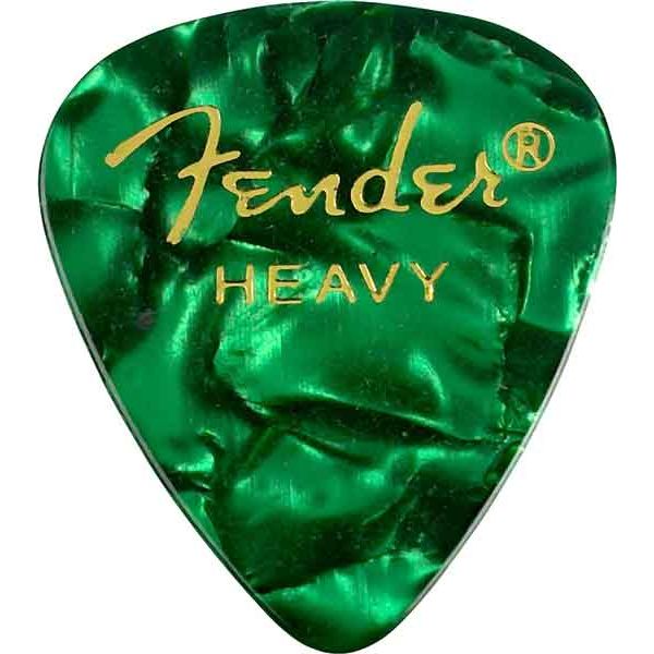Fender Palheta 351 Premium Heavy Green Moto